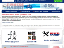 Tablet Screenshot of fitnessmarket.com.au